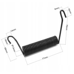 SPRĘŻYNA SKRĘTNA d 2.8 Dw 13 LEWA – 1 szt.