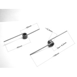 SPRĘŻYNA SKRĘTNA d 2,0 * Dw 8,5 * Dz 12,5 * TYP1 - 1 szt.